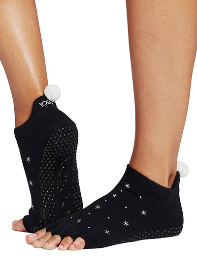 Toesox Low Rise Half-Toe Yoga Grip Socks