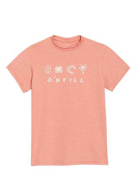 O'Neill Girls' Hybrid Short Sleeve UPF 50 Surf Shirt (LIttle Kid, Big Kid)