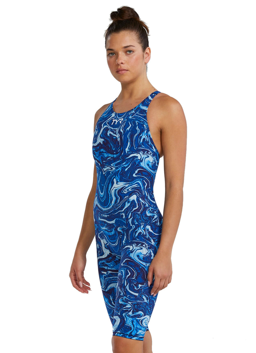 TYR Women's Hyperblitz Thresher Open Back Tech Suit Swimsuit