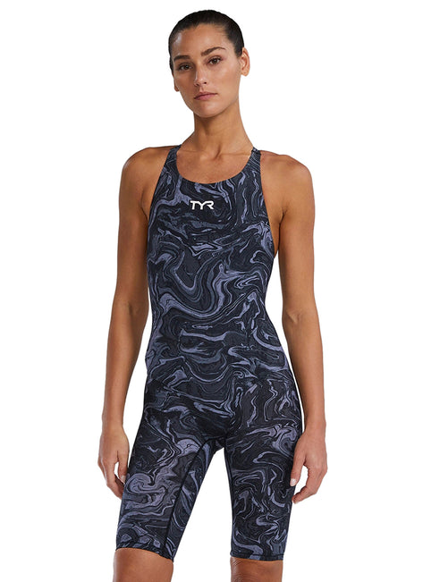 TYR Women's Hyperblitz Thresher Open Back Tech Suit Swimsuit