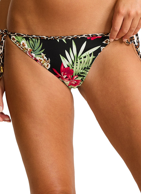 Tommy Bahama Women's Lily Cat Reversible String Bikini Bottom