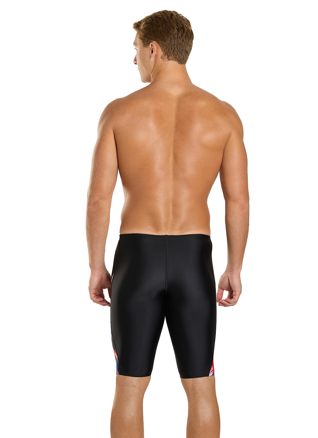 Speedo Men's Bolted Splice Jammer Swimsuit at SwimOutlet.com