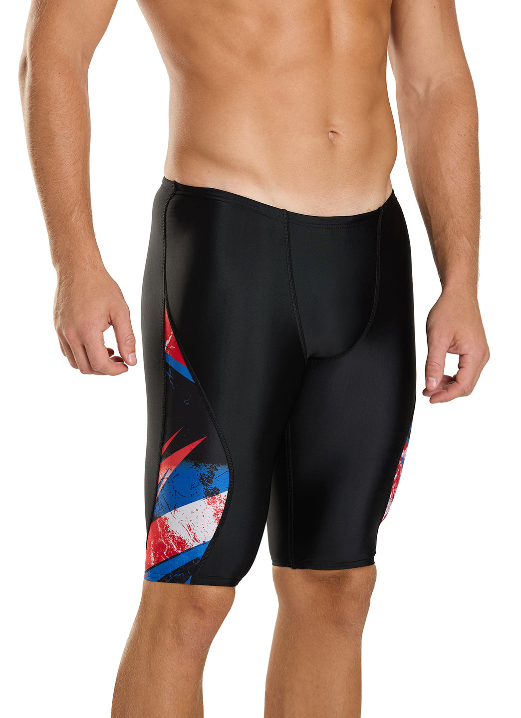 Speedo Men's Bolted Splice Jammer Swimsuit at SwimOutlet.com