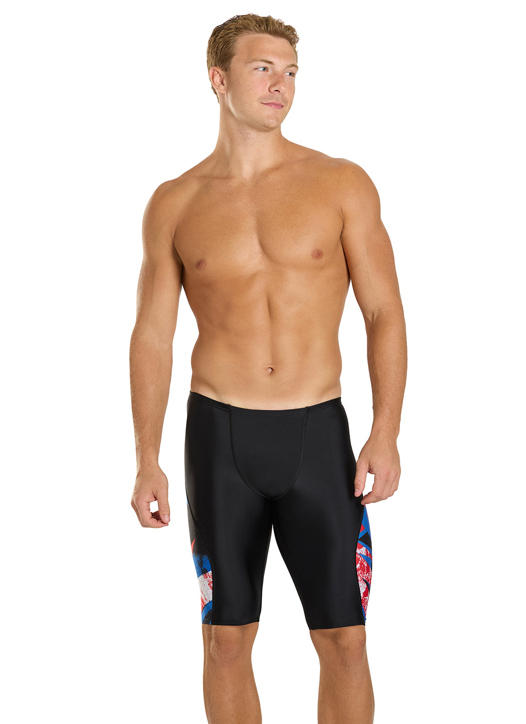 Speedo Men's Bolted Splice Jammer Swimsuit at SwimOutlet.com