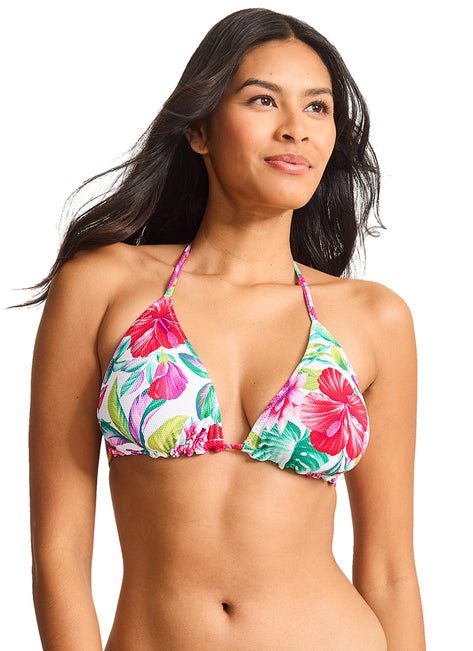 Tommy Bahama Women's Island Cays Fiesta Reversible String Bikini Top