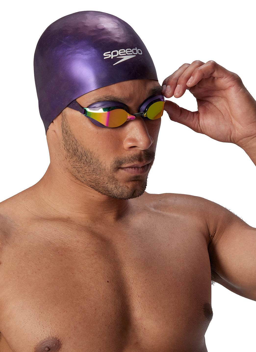swimming cap goggles Speedo Swim Cap Fastskin Hiro Obsidian