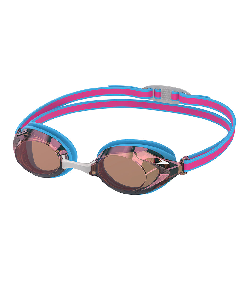 Speedo Junior Vanquisher 3.0 Mirrored Goggle Picton Blue/Vermillion/Gold Mirror