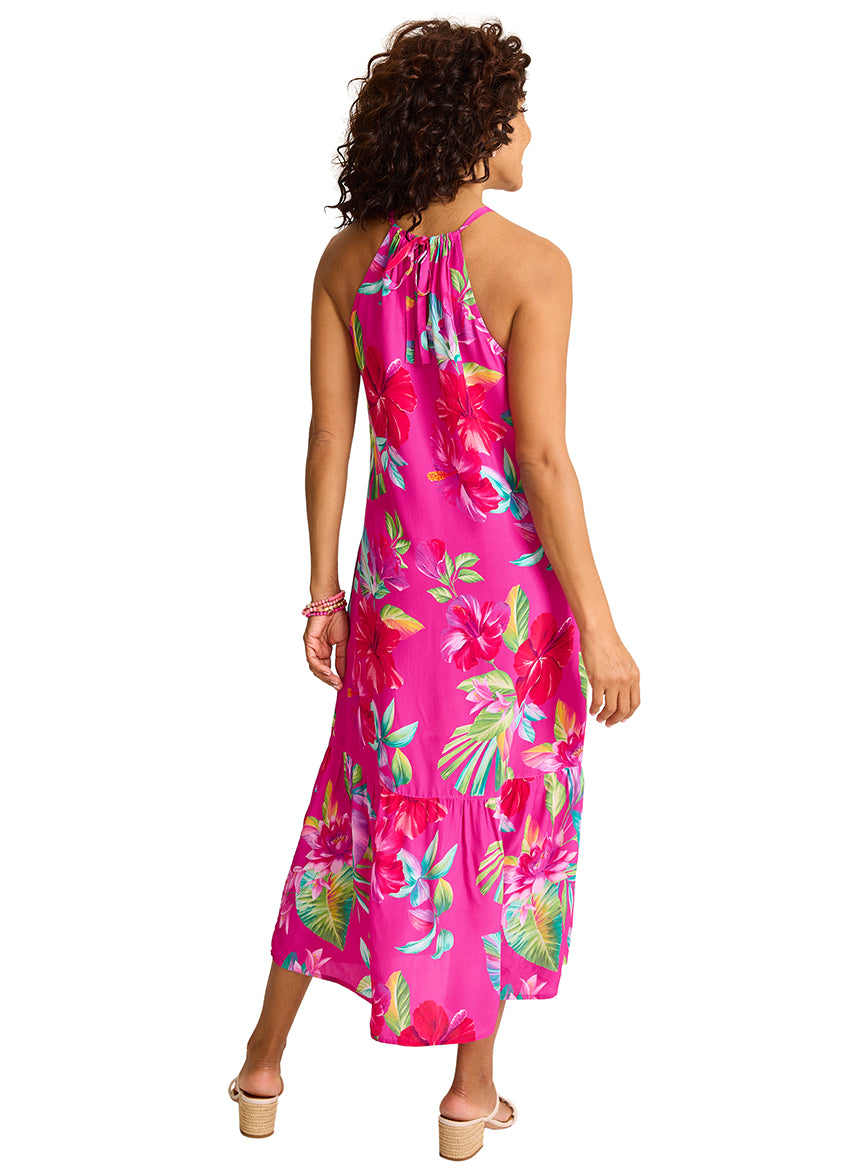 Tommy Bahama Women's Fiesta Floral Coverup Dress - Pink Maui - Size L Tommy Bahama Women's Fiesta Floral Coverup Dress - Pink Maui - Size L