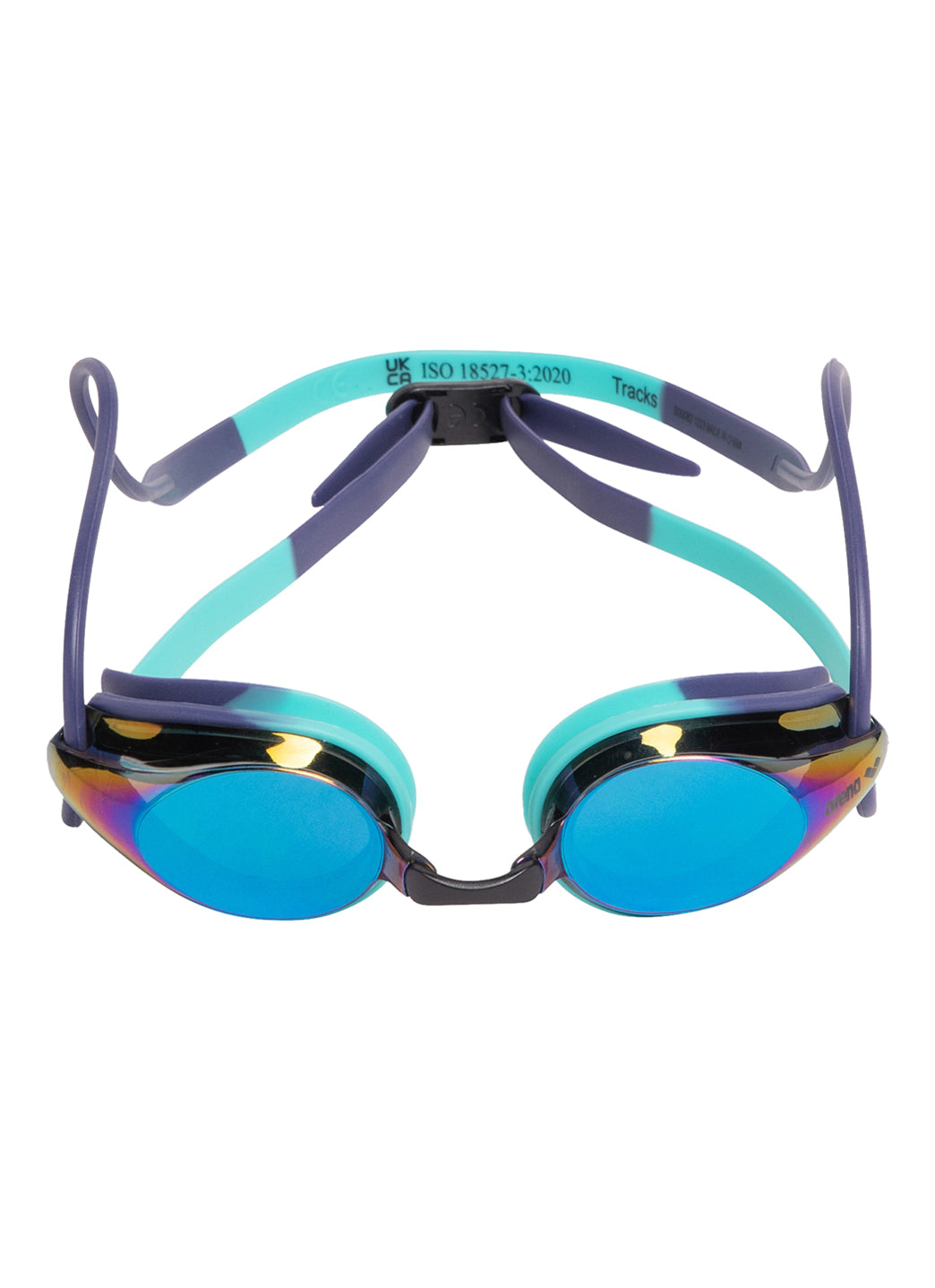 Arena Tracks Mirror Goggle, Turquoise/Future Dusk
