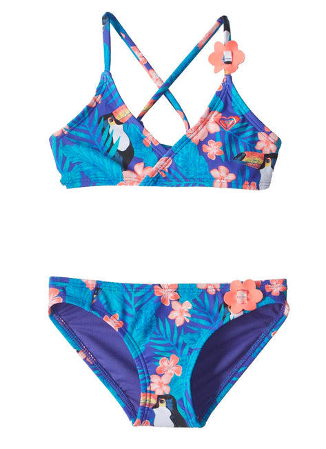 Roxy Kids Girls' Little Tropics Athletic Bikini Set (2T-6)