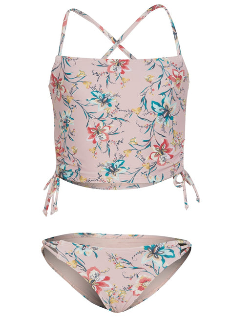 O'Neill Girls' Sydney Floral Cinch Tankini Swim Set (Little Kid, Big Kid)