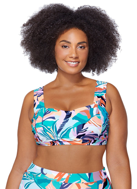Raisins Women's Korakia Jamaica Plus Size Bikini Top