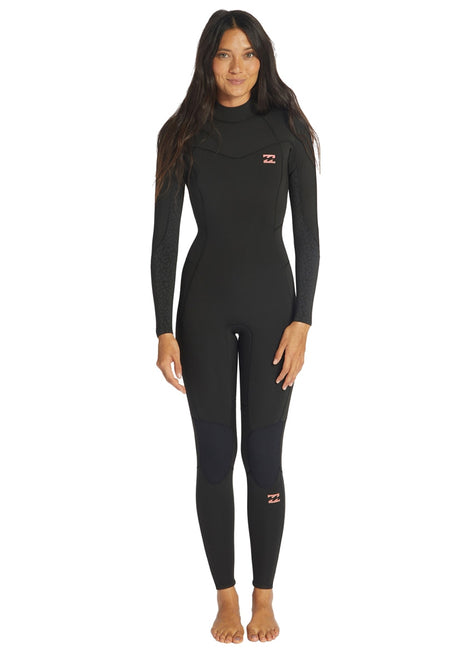 Billabong Women's 4/3mm Synergy Back Zip Fullsuit Wetsuit