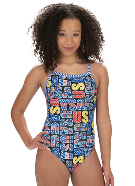 Dolfin Uglies Women's Go For Gold V-2 Back One Piece Swimsuit