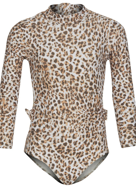 O'Neill Girls' Leo Tie Side Long Sleeve One Piece Swimsuit (Little Kid, Big Kid)