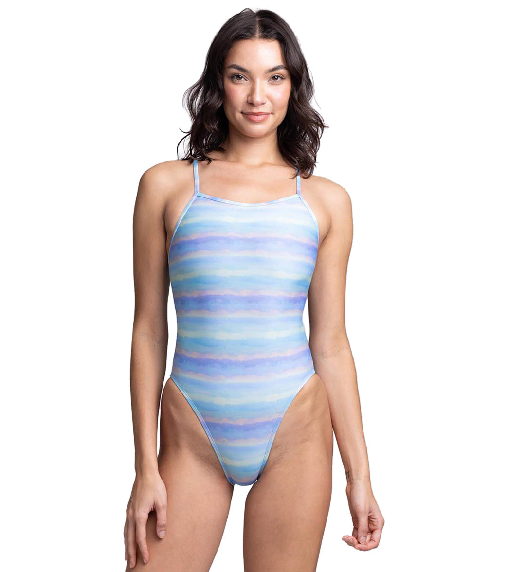 JOLYN Women's Perry Pearl Beach One Piece Swimsuit at SwimOutlet.com