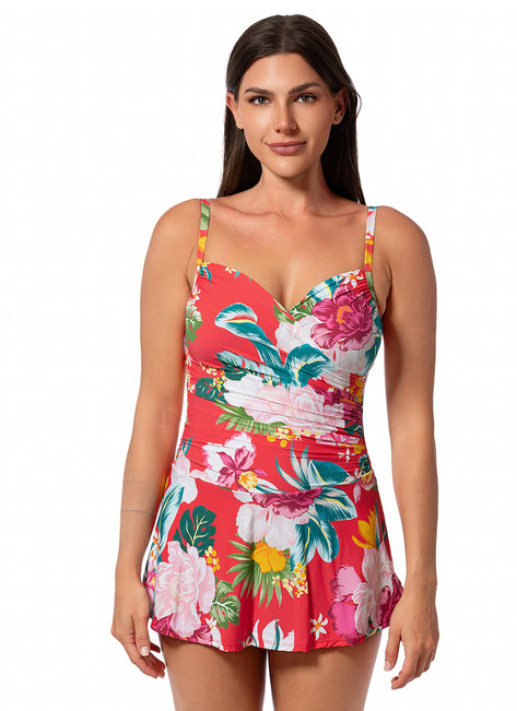 Jantzen Women's Morning Bloom Swim Dress One Piece