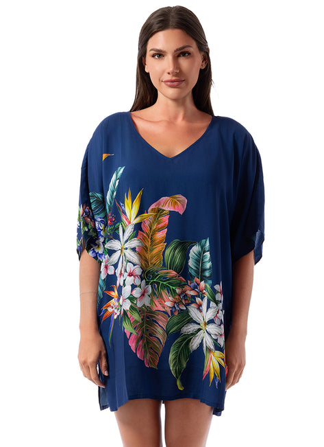 Jantzen Women's Palm Delight Celia Tunic Cover Up