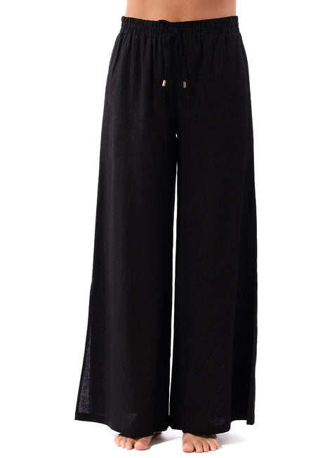 Jantzen Women's Royal Black Josephine Pull On Pant Cover Up