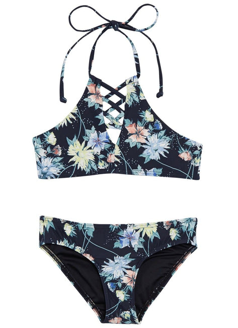 O'Neill Girls' Dahlia Hi-Neck Bikini Set (Little Kid, Big Kid)