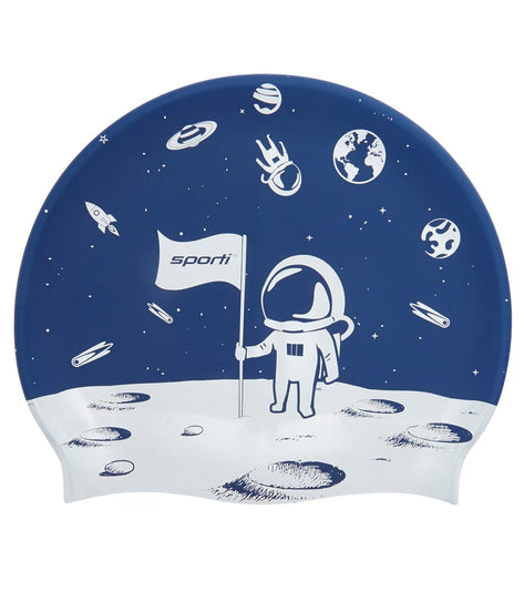 Sporti Moon Landing Silicone Swim Cap