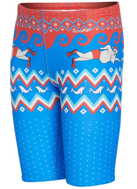 Sporti Limited Edition Ugly Sweater Swimming Santa Jammer Swimsuit (22-28)