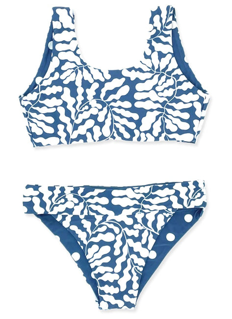 Feather 4 Arrow Girls' Island Hopper Reversible Two Piece Bikini Set (Toddler, Little Kid, Big Kid)
