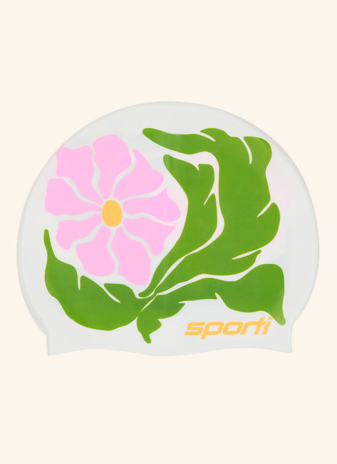 Sporti Vivid Flora Silicone Swim Cap