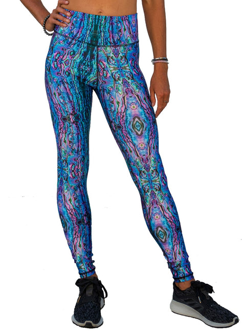 SlipIns Women's Pink Abalone Sea Swim Leggings