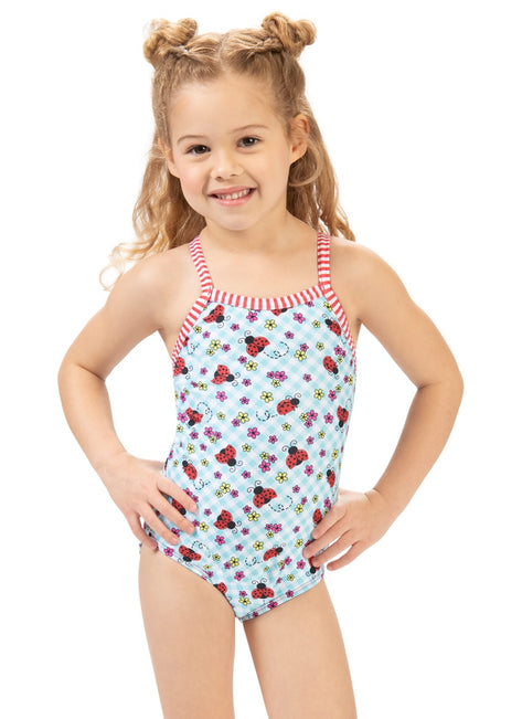 Dolfin Girls' Dottie One Piece Swimsuit (Toddler, Little Kid)