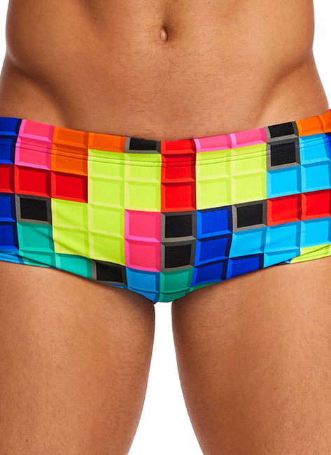 Funky Trunks Men's Blocked Sidewinder Square Leg Swimsuit