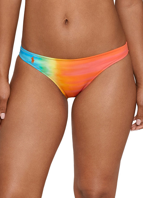 Polo Ralph Lauren Women's Tropic Glow Tye Dye Scoop Hipster Bikini Bottom