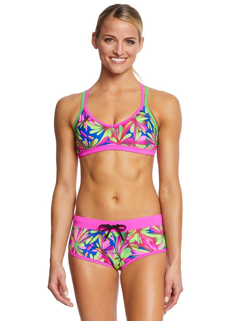Waterpro Women's Pom Poms Double Strap Bikini Set