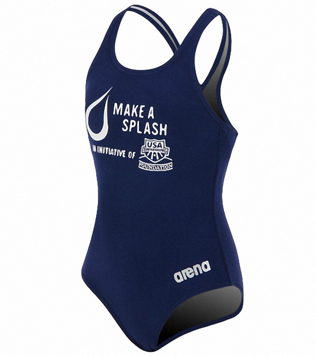 Maillot De Bain Arena Finding Jr R Combishort Fille - Chlororésistant Et UV 50+