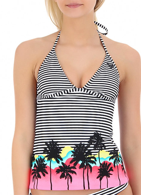 Roxy Women's Native Breeze Fixed Tiki Tri Tankini Top