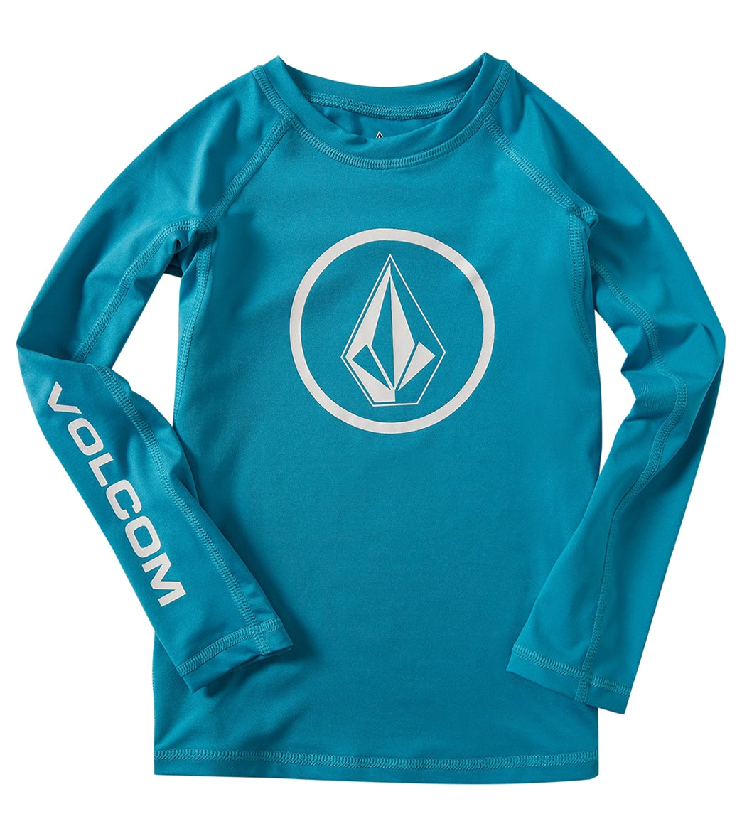 Volcom Boys' Lido Solid Long Sleeve Rashguard (Big Kid) at SwimOutlet.com