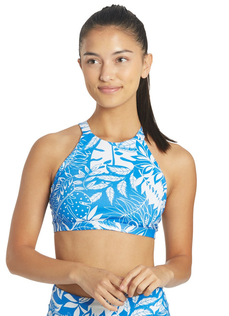 JOLYN Women's Kaylee Aloha Dot Bikini Top