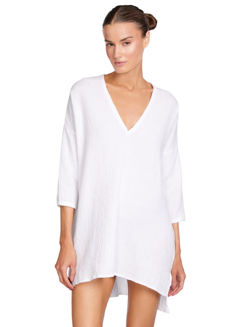 Robin Piccone Women's Emily V Neck Cover Up Tunic