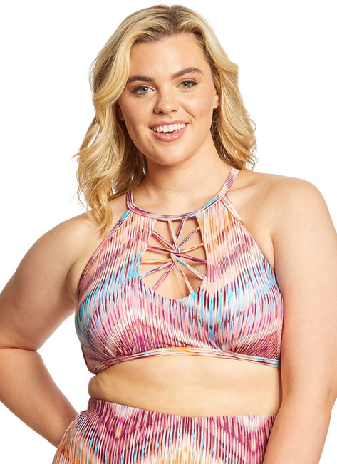 Raisins Curve Plus Size Canggu Beach Cala High Neck Bikini Top