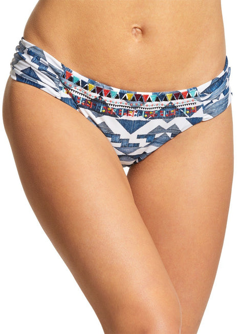 Lucky Brand Going South Side Shirred Bikini Bottom