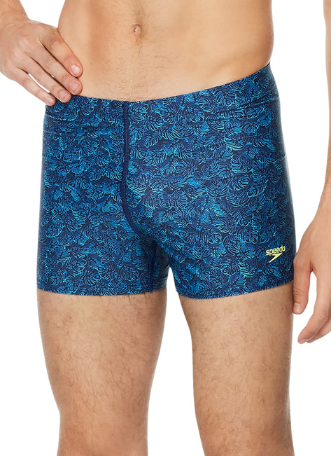 Speedo Men's Printed Square Leg Swimsuit