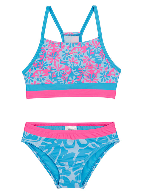 Speedo Girls' Printed Bikini Swimsuit Set (Little Kid, Big Kid)