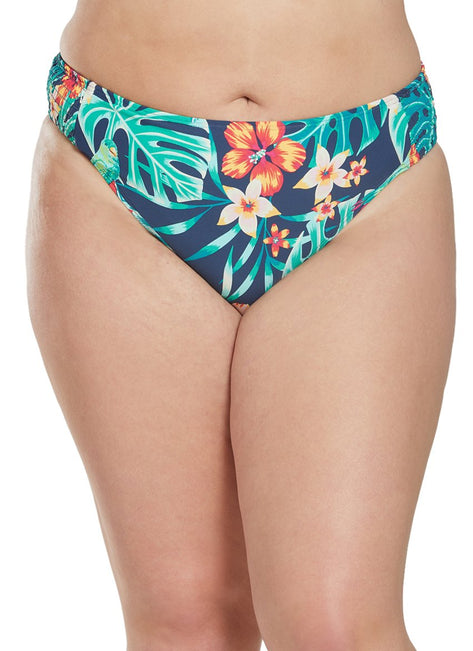 Sunsets Curve Plus Size Hibiscus Hideaway Camilla Bikini Bottom