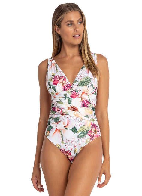 Azura Women's Magnolia Multi Fit Wrap One Piece Swimsuit