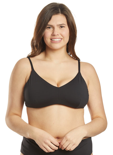 Volcom Plus Size Simply Seamless V-Neck Bikini Top