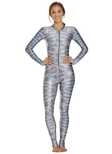 SlipIns Tiger Shark Front Zippered DiveSkin Unitard