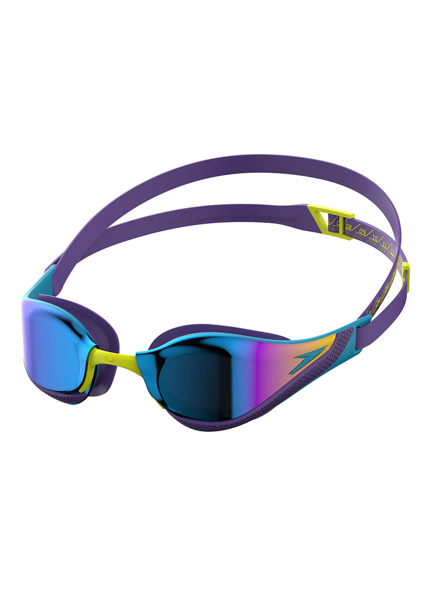 Speedo Fastskin Pure Focus Mirrored Goggle - Mayan Blue/Cobalt/Tropical Horizon