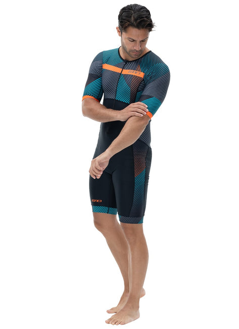 Zone3 Men's Activate+ Momentum Short Sleeve Trisuit