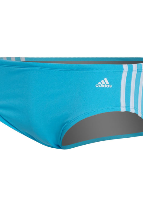 Adidas Men's 3-Stripe Solid Brief Swimsuit