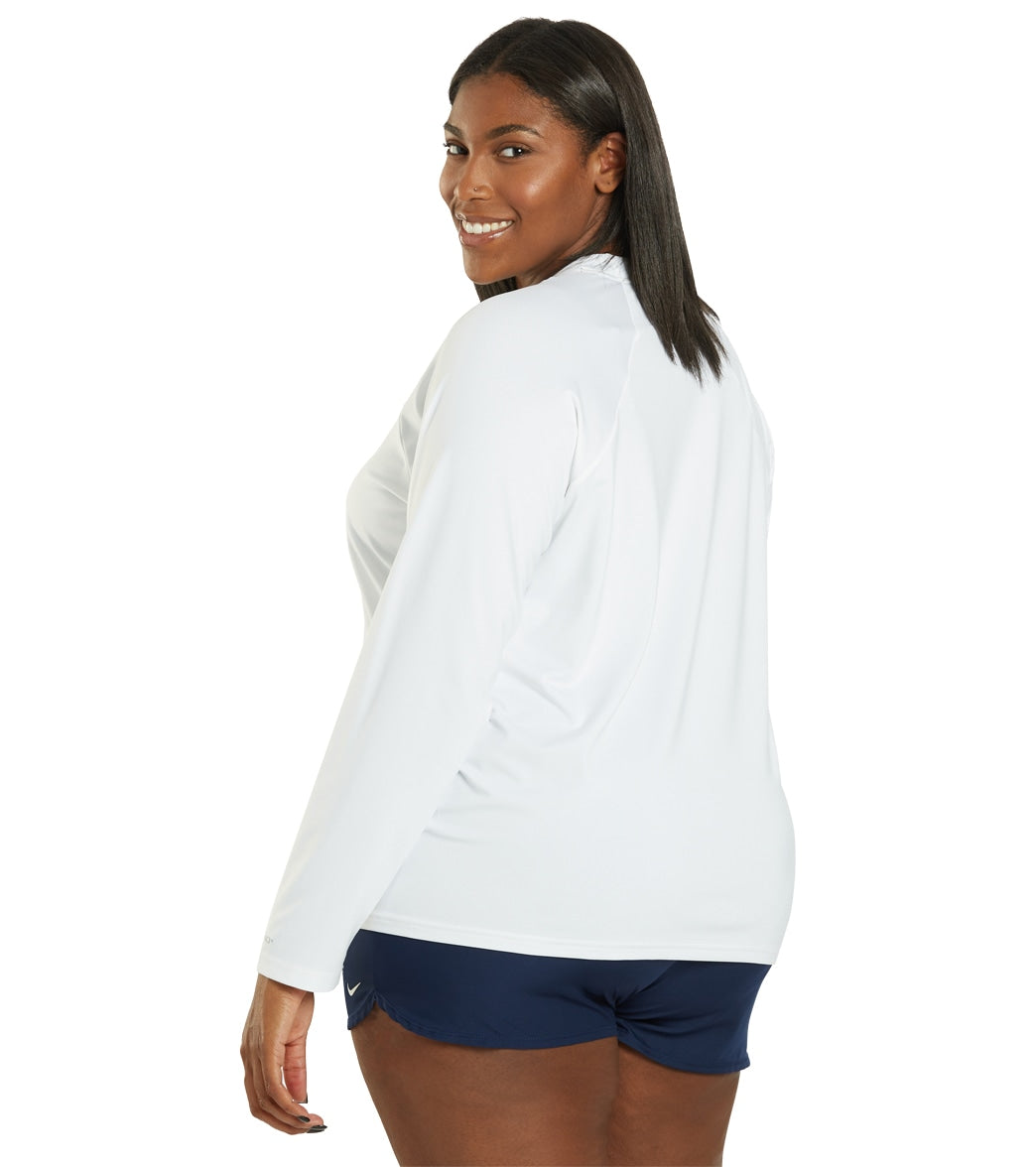 plus size white nike shirt